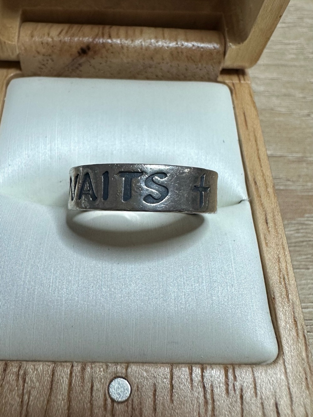 James Avery Sterling Men's True Love Waits Band Ring